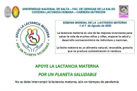 Semana Mundial de la Lactancia Materna 2020