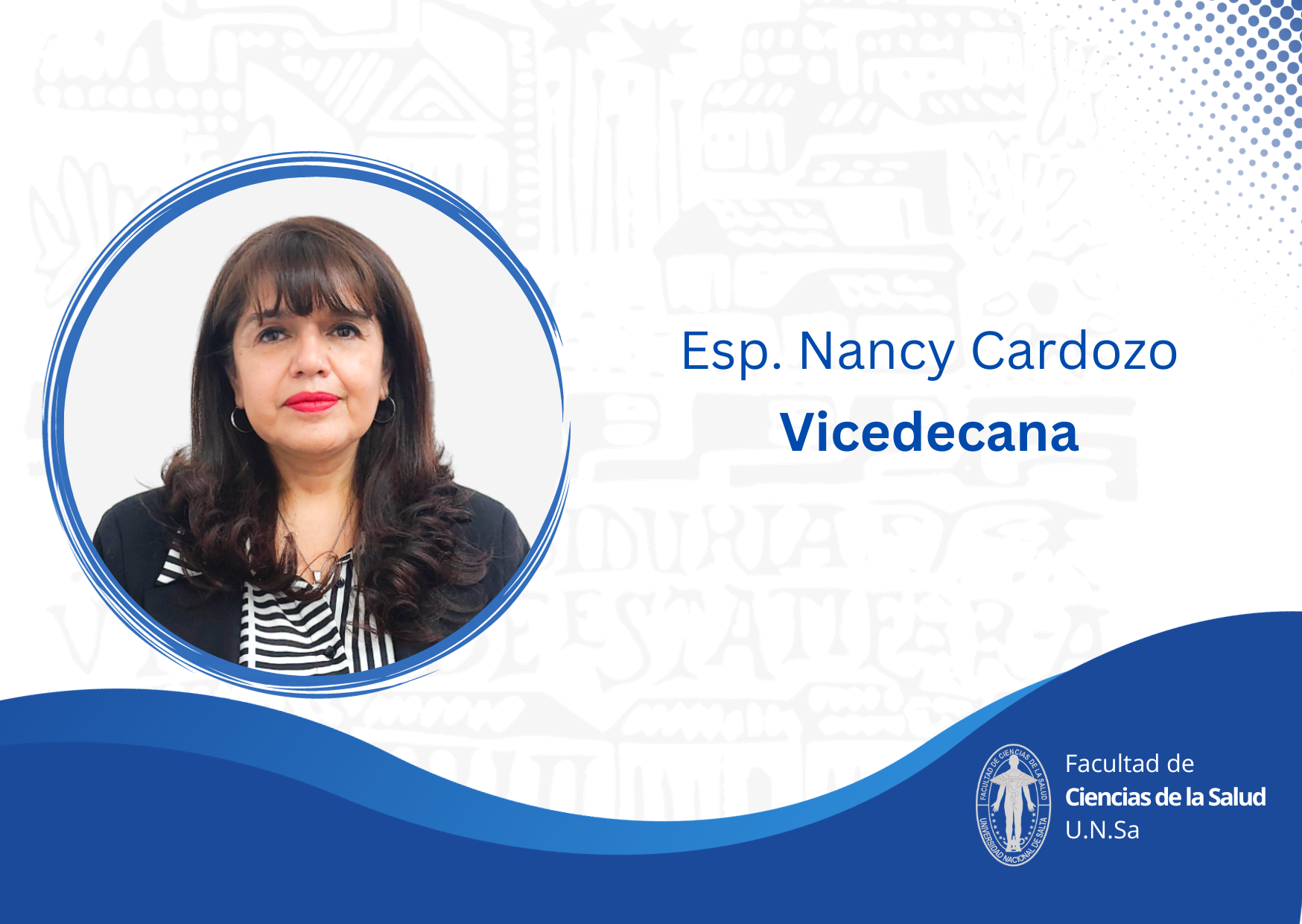 Vicedecana Esp. Nancy Cardozo