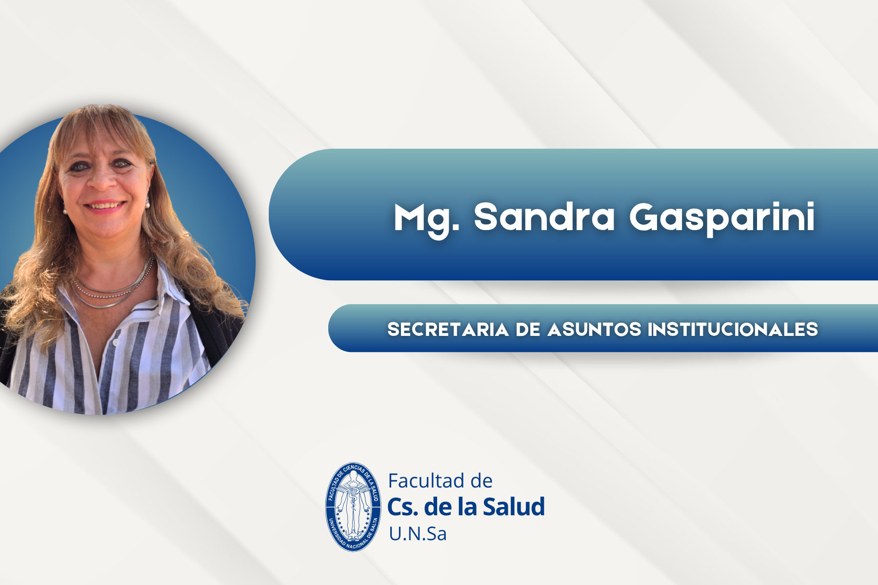 Mg. Sandra Gasparini - Secretaria de Asuntos Institucionales