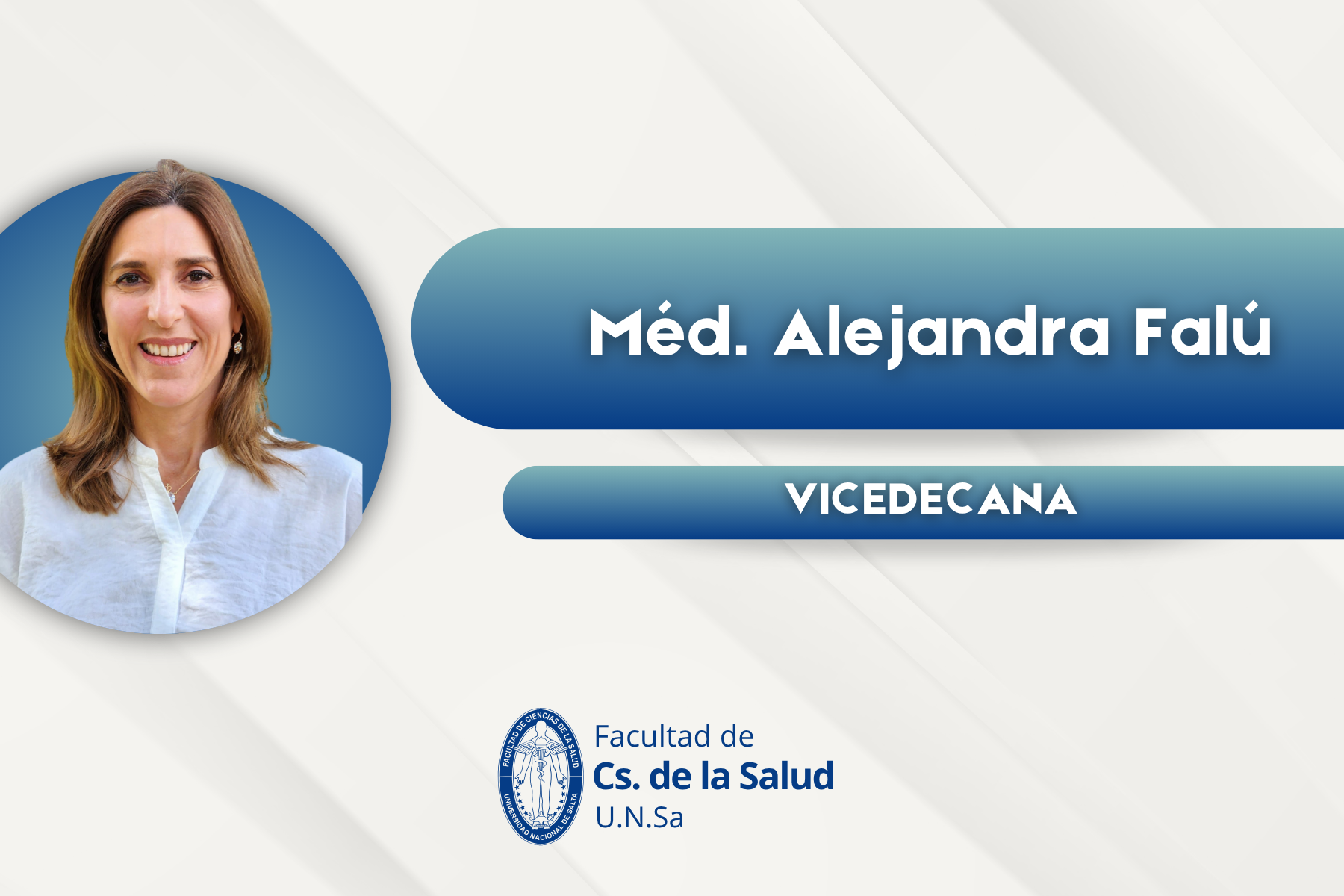 Med. Alejandra Falú - Vicedecana